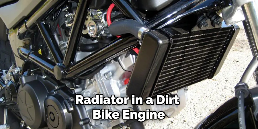 Radiator in a Dirt Bike Engine
