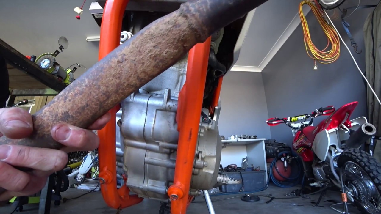 How to Clean Dirt Bike Header Pipe