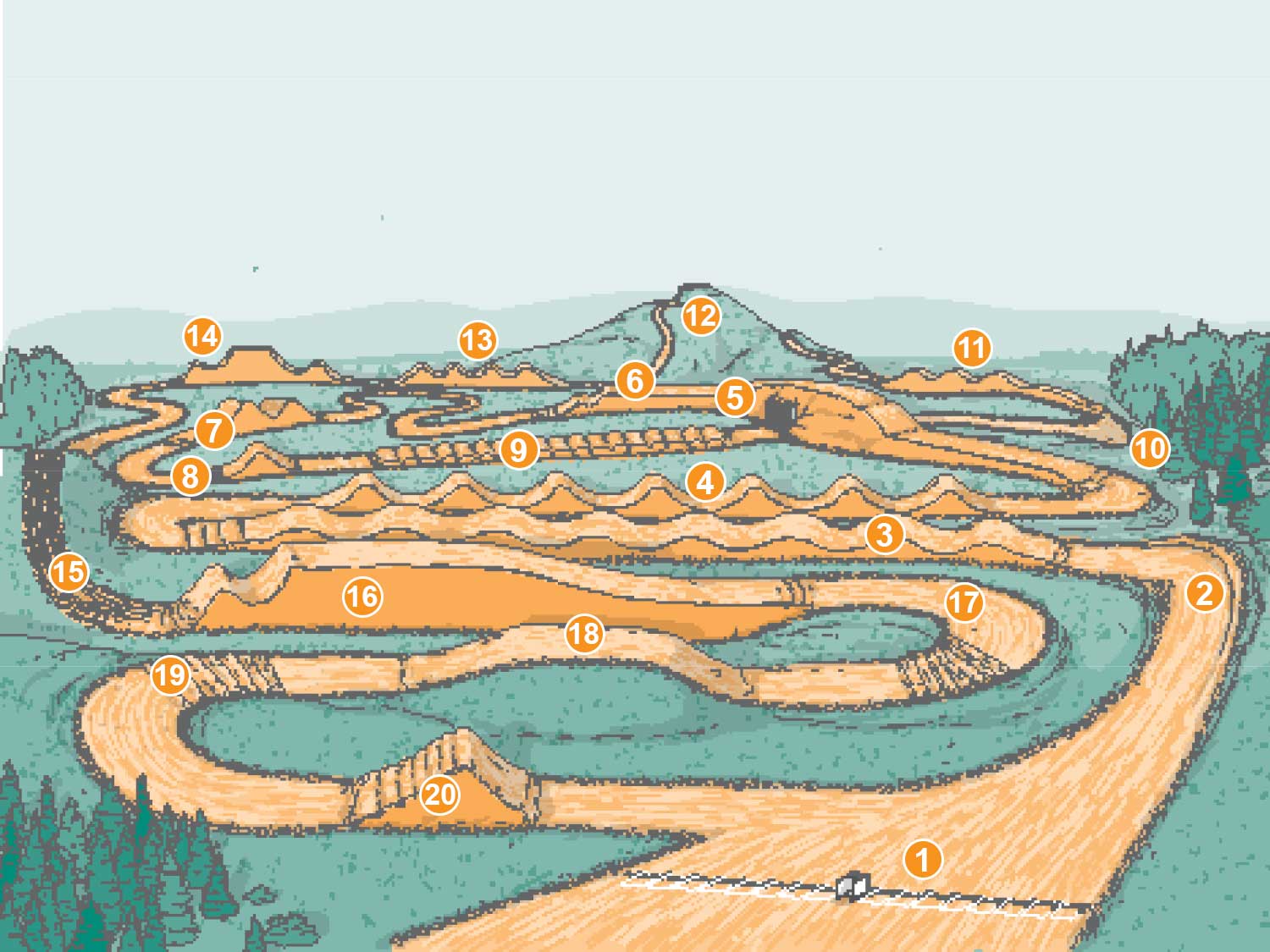 How to Draw a Dirt Bike Track