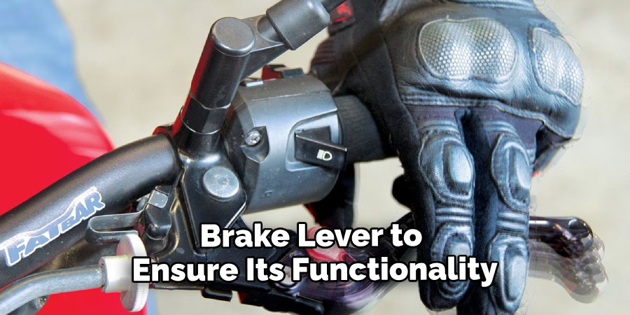 Brake Lever to Ensure Its Functionality