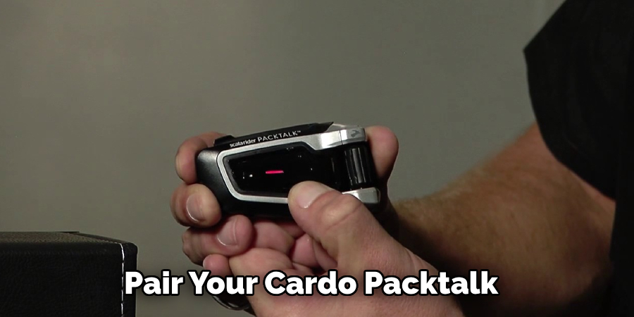  Pair Your Cardo Packtalk